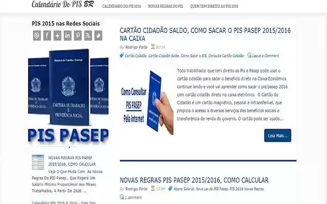 PIS Pasep 2015/2016 Calendario PIS 2016  from Chrome web store to be run with OffiDocs Chromium online