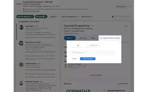 Pitch N Hire Extension  from Chrome web store to be run with OffiDocs Chromium online