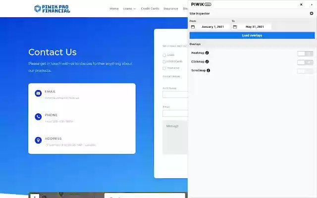 Piwik PRO Site inspector  from Chrome web store to be run with OffiDocs Chromium online