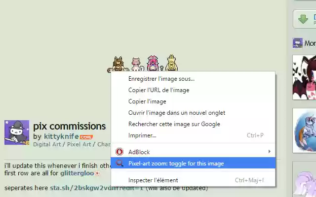 Pixel-Art-Zoom aus dem Chrome-Webshop, der mit OffiDocs Chromium online ausgeführt werden soll