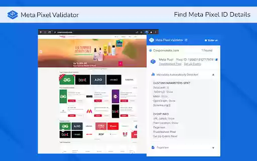 Pixel Helper for Meta  from Chrome web store to be run with OffiDocs Chromium online