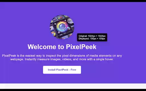 PixelPeek  from Chrome web store to be run with OffiDocs Chromium online
