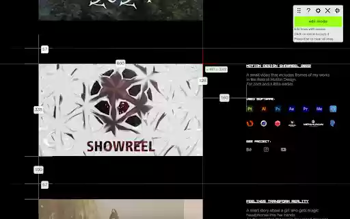 Pixel Screen Ruler  from Chrome web store to be run with OffiDocs Chromium online