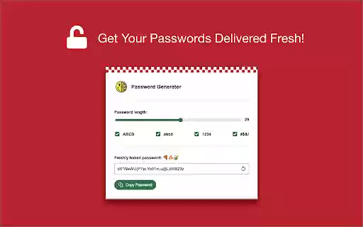 Pizza Boys Password Generator  from Chrome web store to be run with OffiDocs Chromium online