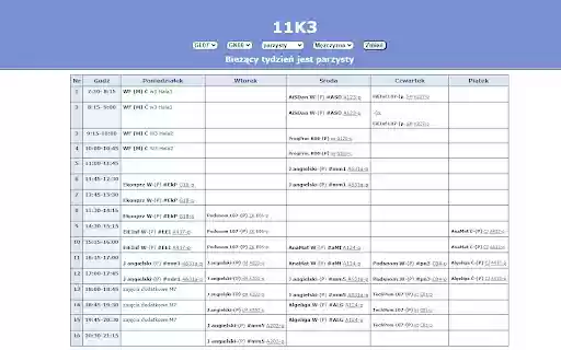 PKPlan Wydzial Mechaniczny  from Chrome web store to be run with OffiDocs Chromium online
