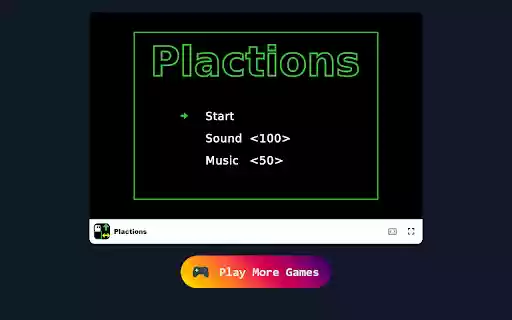 Plactions Game Experience Fast Paced Physics Based Fun!  from Chrome web store to be run with OffiDocs Chromium online