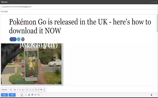 Plain Send for Gmail  from Chrome web store to be run with OffiDocs Chromium online Plain Send for Gmail  from Chrome web store to be run with OffiDocs Chromium online