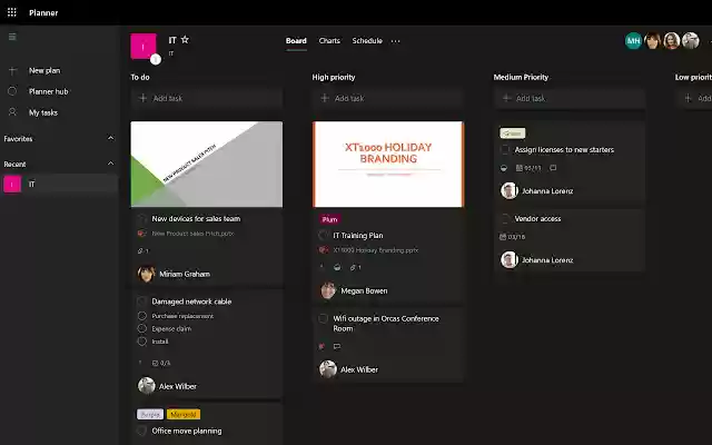Planner Dark Mode  from Chrome web store to be run with OffiDocs Chromium online