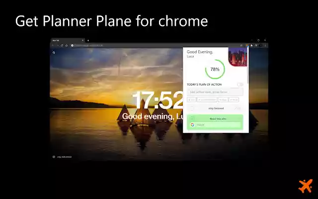 Planner Plane  from Chrome web store to be run with OffiDocs Chromium online