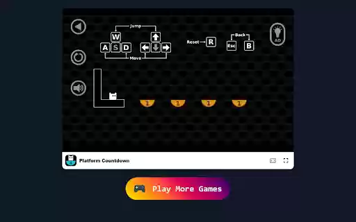 Platform Countdown Game Jump and Survive on Crumbling Platforms!  from Chrome web store to be run with OffiDocs Chromium online