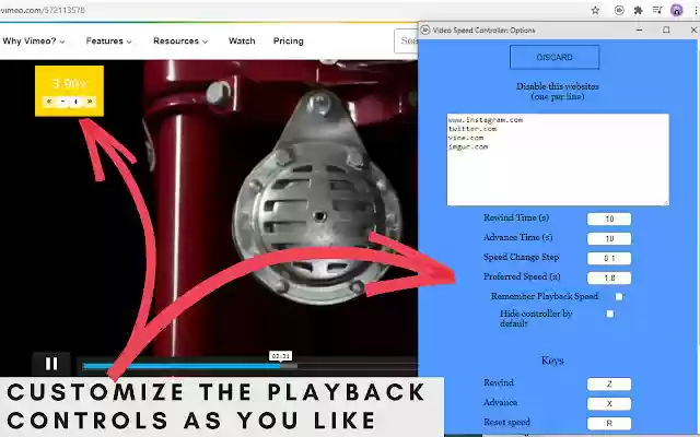 Playback Control Speed up, Slow down, Rewind from Chrome web store to be run with OffiDocs Chromium online Playback Control Speed up, Slow down, Rewind from Chrome web store to be run with OffiDocs Chromium online
