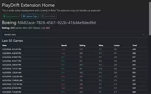 PlayDrift Extension  from Chrome web store to be run with OffiDocs Chromium online