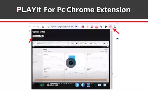 PLAYit for pc, windows Extension  from Chrome web store to be run with OffiDocs Chromium online