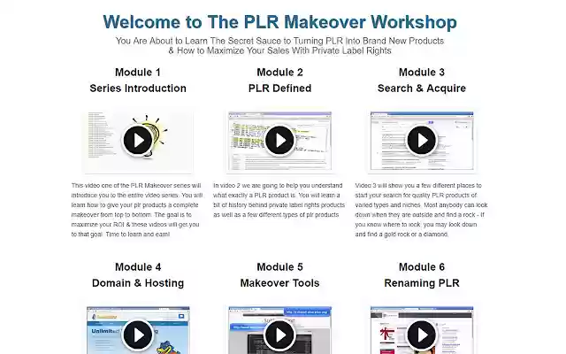 PLR Makeover Workshop  from Chrome web store to be run with OffiDocs Chromium online PLR Makeover Workshop  from Chrome web store to be run with OffiDocs Chromium online