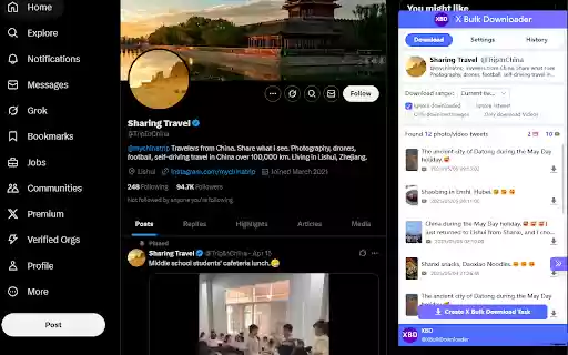 Plucker XBD X Twitter Image  Video Bulk Downloader  from Chrome web store to be run with OffiDocs Chromium online