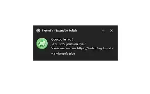 PlumeTV Extension Twitch  from Chrome web store to be run with OffiDocs Chromium online