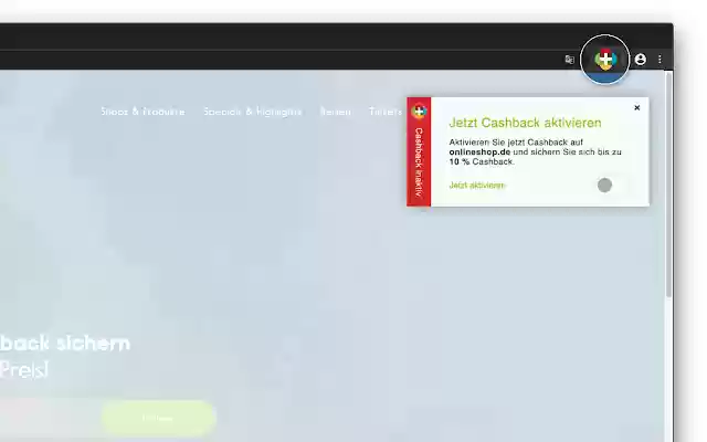 plusrente Cashback Radar mula sa Chrome web store na tatakbo sa OffiDocs Chromium online