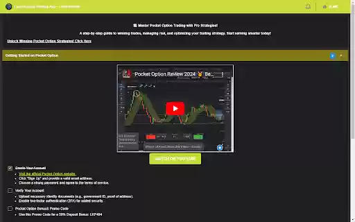 Pocket Option Strategy App – Trade Smarter  from Chrome web store to be run with OffiDocs Chromium online