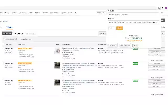 PodOrders  from Chrome web store to be run with OffiDocs Chromium online