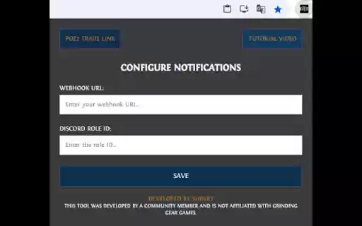 POE2 Trade notification Discord  from Chrome web store to be run with OffiDocs Chromium online