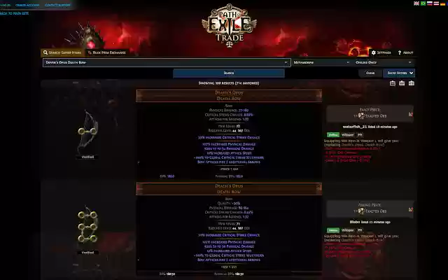 PoE Impact Trading  from Chrome web store to be run with OffiDocs Chromium online