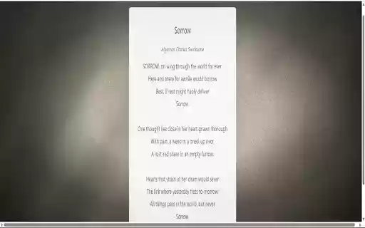 Poemtab  from Chrome web store to be run with OffiDocs Chromium online