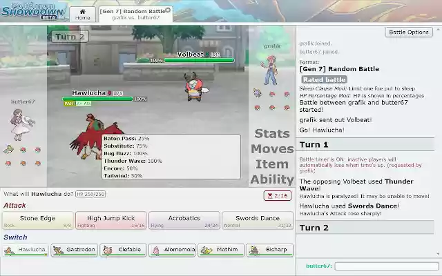Pokemon Showdown Random Battle Tooltip  from Chrome web store to be run with OffiDocs Chromium online