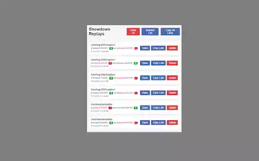 Pokemon Showdown Replay Saver  from Chrome web store to be run with OffiDocs Chromium online
