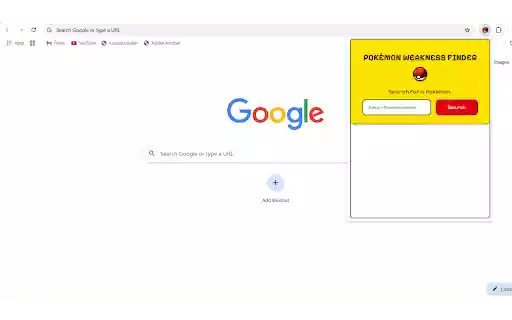 Pokémon Weakness Finder  from Chrome web store to be run with OffiDocs Chromium online