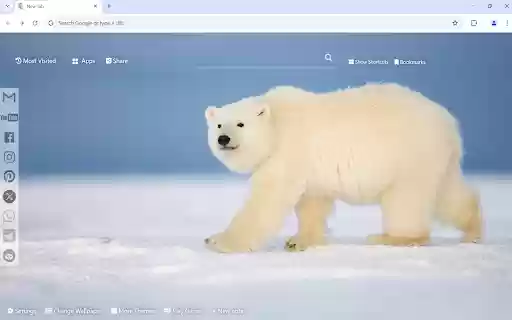 Polar bear wallpaper from Chrome web store to be run with OffiDocs Chromium online Polar bear wallpaper from Chrome web store to be run with OffiDocs Chromium online