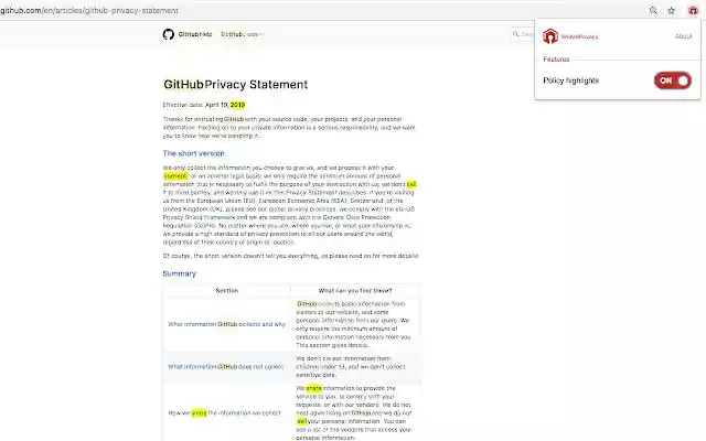 Policy Highlights: Focus on Vital Keywords  from Chrome web store to be run with OffiDocs Chromium online