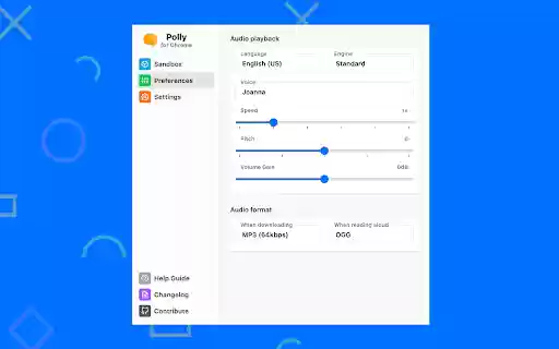 Polly for Chrome  from Chrome web store to be run with OffiDocs Chromium online