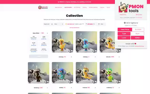 Polychain Monsters Helper PMON.tools  from Chrome web store to be run with OffiDocs Chromium online