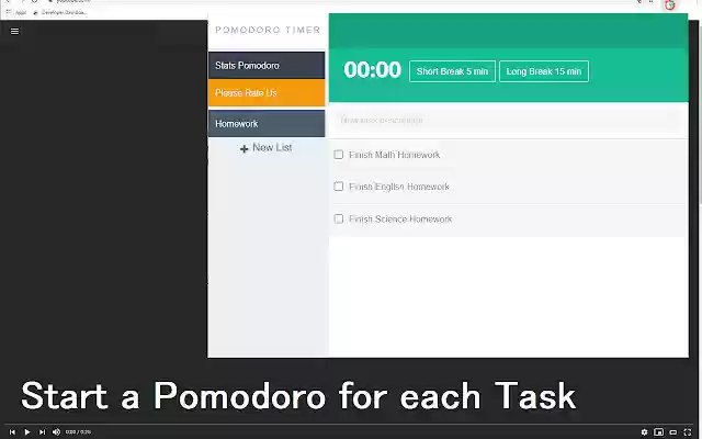 Pomodoro Timer for Google Chrome™ from Chrome web store to be run with OffiDocs Chromium online Pomodoro Timer for Google Chrome™ from Chrome web store to be run with OffiDocs Chromium online