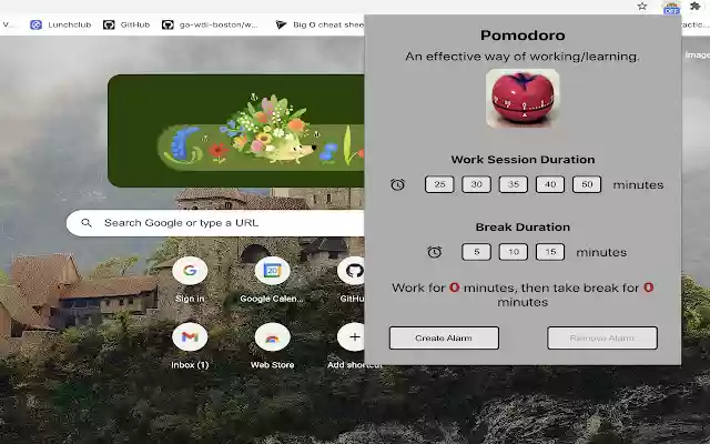 Pomodoro Tool  from Chrome web store to be run with OffiDocs Chromium online