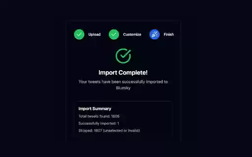Porto Import Tweets to Bluesky  from Chrome web store to be run with OffiDocs Chromium online