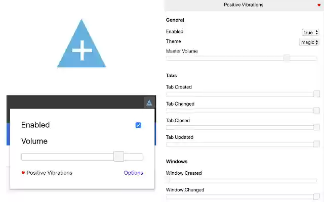 Positive Vibrations  from Chrome web store to be run with OffiDocs Chromium online