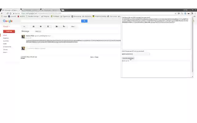 Postcrypt  from Chrome web store to be run with OffiDocs Chromium online