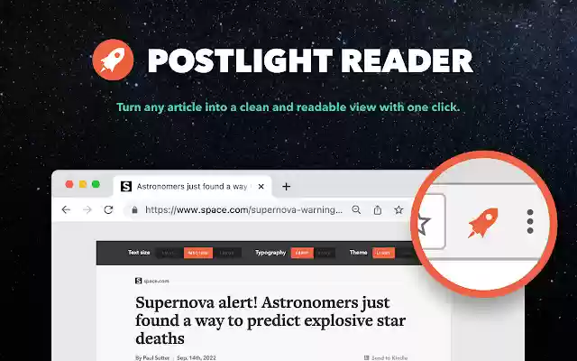 Postlight Reader from Chrome web store to be run with OffiDocs Chromium online Postlight Reader from Chrome web store to be run with OffiDocs Chromium online