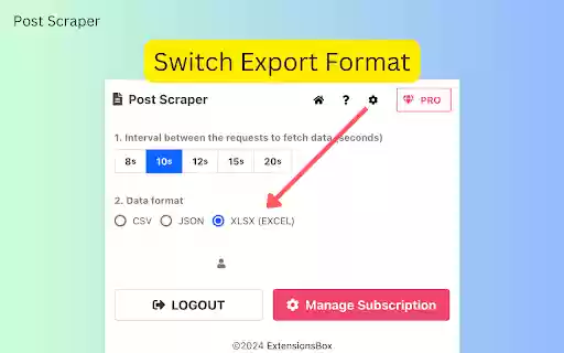 Post Scraper  from Chrome web store to be run with OffiDocs Chromium online
