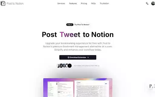 Post to notion from Chrome web store to be run with OffiDocs Chromium online Post to notion from Chrome web store to be run with OffiDocs Chromium online