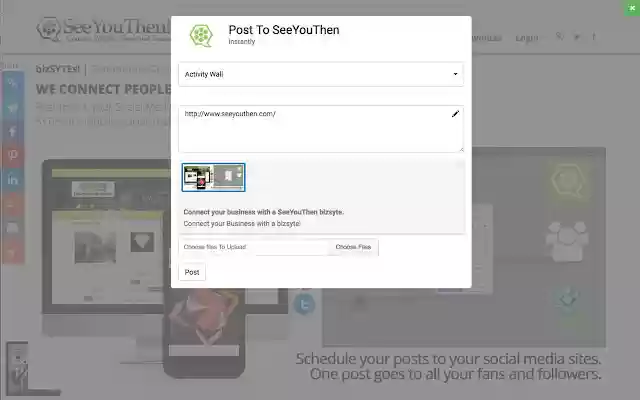 Post to SeeYouThen  from Chrome web store to be run with OffiDocs Chromium online