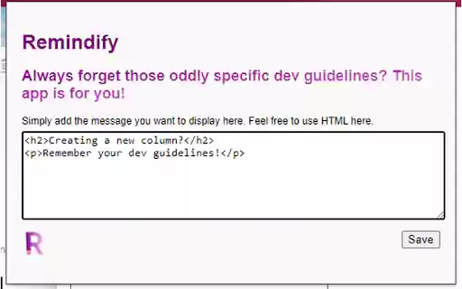 PowerApps Remindify  from Chrome web store to be run with OffiDocs Chromium online