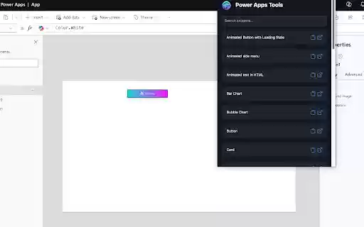 Power Apps Tools  from Chrome web store to be run with OffiDocs Chromium online