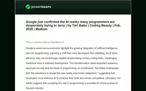 Powerbeans Partner  from Chrome web store to be run with OffiDocs Chromium online