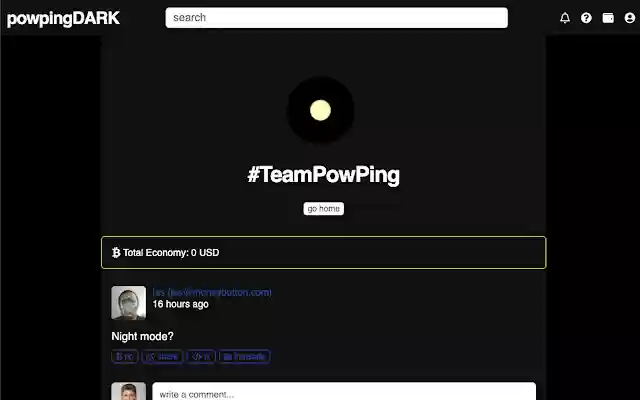 PowPingDark from Chrome web store to be run with OffiDocs Chromium online PowPingDark from Chrome web store to be run with OffiDocs Chromium online