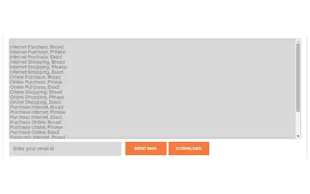 PPC Keyword Combinator from Chrome web store to be run with OffiDocs Chromium online PPC Keyword Combinator from Chrome web store to be run with OffiDocs Chromium online