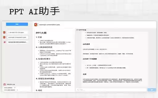 PPT Summary Genius ChatGPT for PPT  from Chrome web store to be run with OffiDocs Chromium online