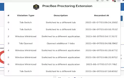 Pracbee Exam Proctoring from Chrome web store to be run with OffiDocs Chromium online Pracbee Exam Proctoring from Chrome web store to be run with OffiDocs Chromium online
