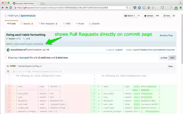 PRDeetz  from Chrome web store to be run with OffiDocs Chromium online